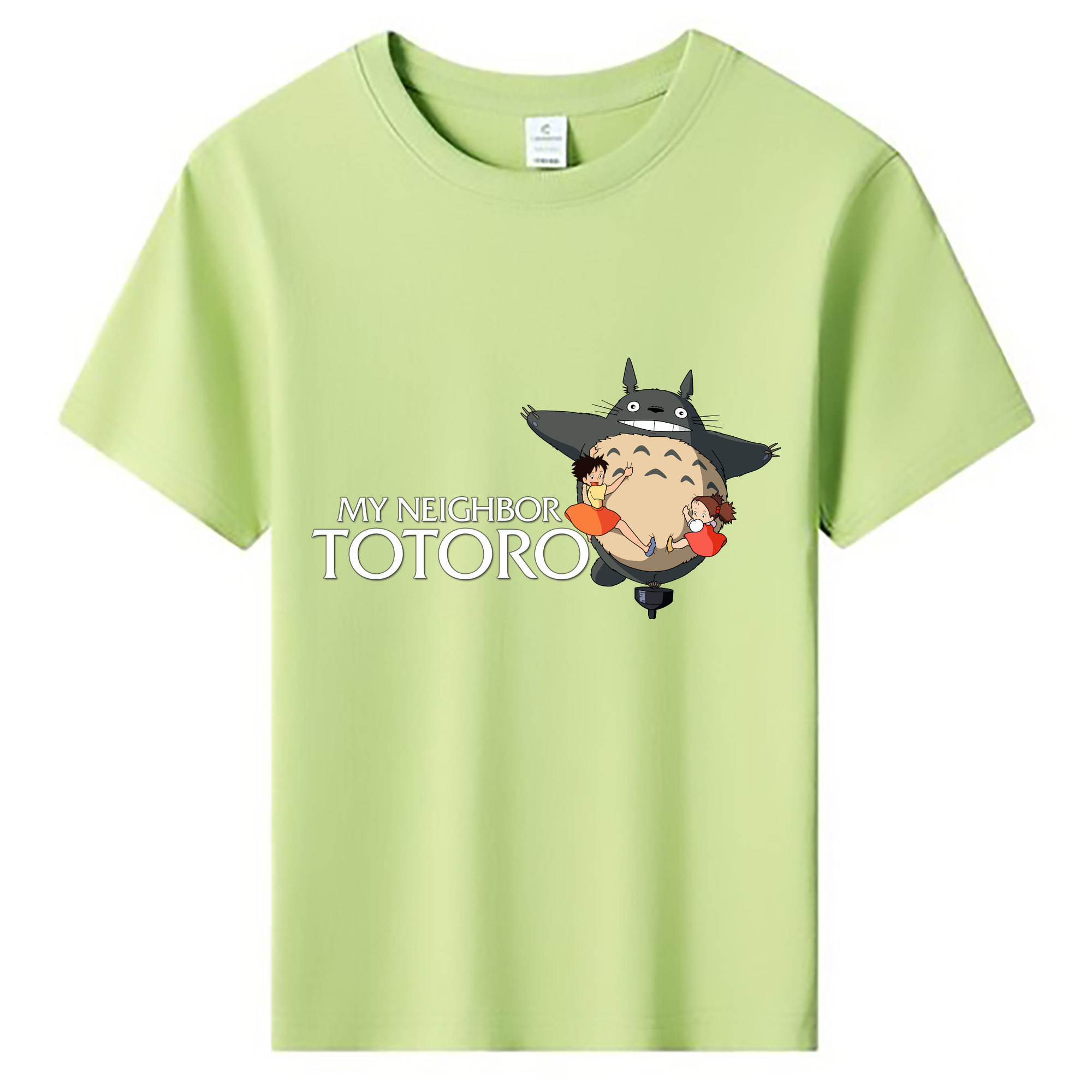 （画像用） となりのトトロ 草壁メイ 草壁サツキ My Neighbor Totoro Satsuki Kusakabe Mei Kusakabe 綿100％キッズTシャツ（フロントプリント）